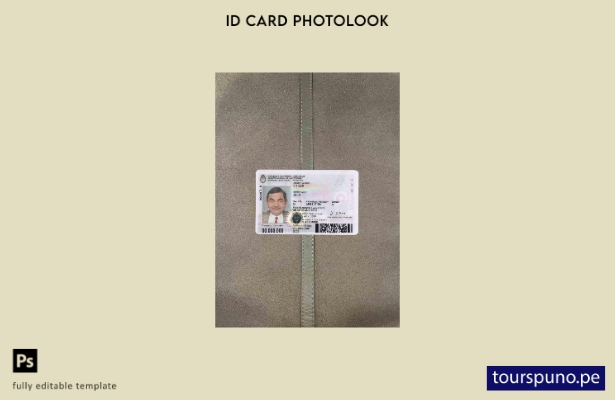 listo para imprimir cédula de identidad argentina – presente plantilla FRONTAL p